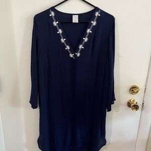 Navy Blue Bathing Suit Cover